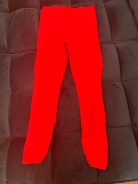 Pink/Red- Under Armour Heat Gear Performance Leggings- Small